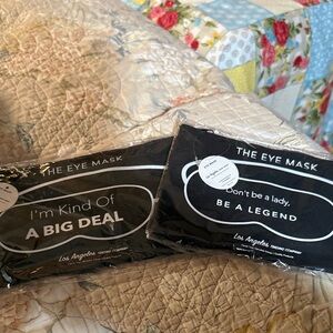LA Trading Co. Black Eye Mask Sets with storage cases